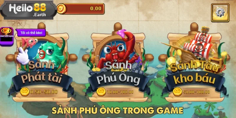 Sảnh Phú Ông là nơi thể hiện kỹ năng và sự chiến thuật Bá Chủ Đại Dương