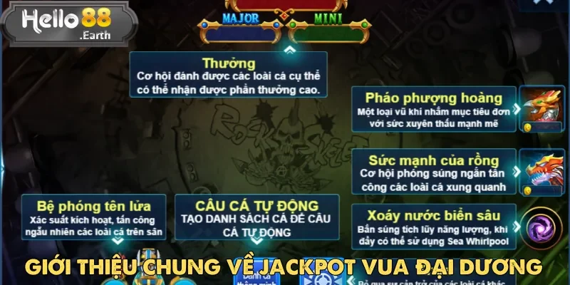 Jackpot Vua Đại Dương là trò chơi thuộc dòng game bắn cá đổi thưởng