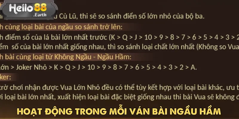 Mỗi ván Ngầu Hầm Xem Bài đều được xây dựng theo một quy trình cụ thể