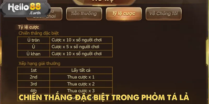 Tỷ lệ thưởng là yếu tố khiến Phỏm Tá Lả trở nên hấp dẫn và kịch tính hơn