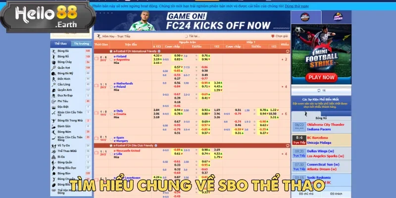 SBO thể thao là nền tảng cá cược đổi thưởng trực tuyến hiện đại