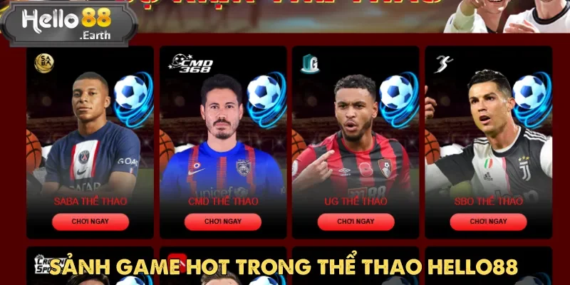 Thể thao Hello88 nổi tiếng nhờ nhiều sảnh game trực tuyến hấp dẫn