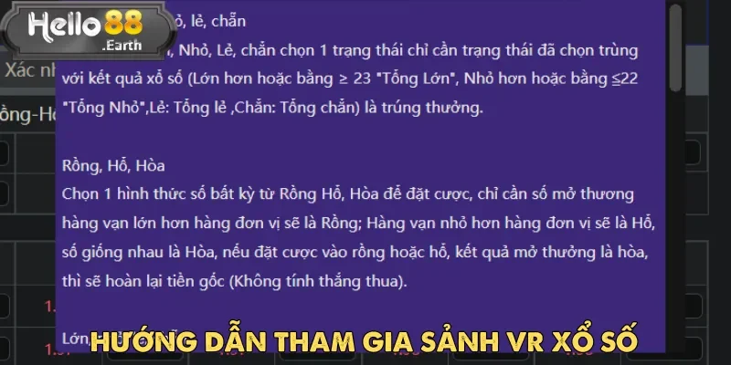 Đăng ký tài khoản tham gia sảnh VR xổ số Hello88 không hề phức tạp